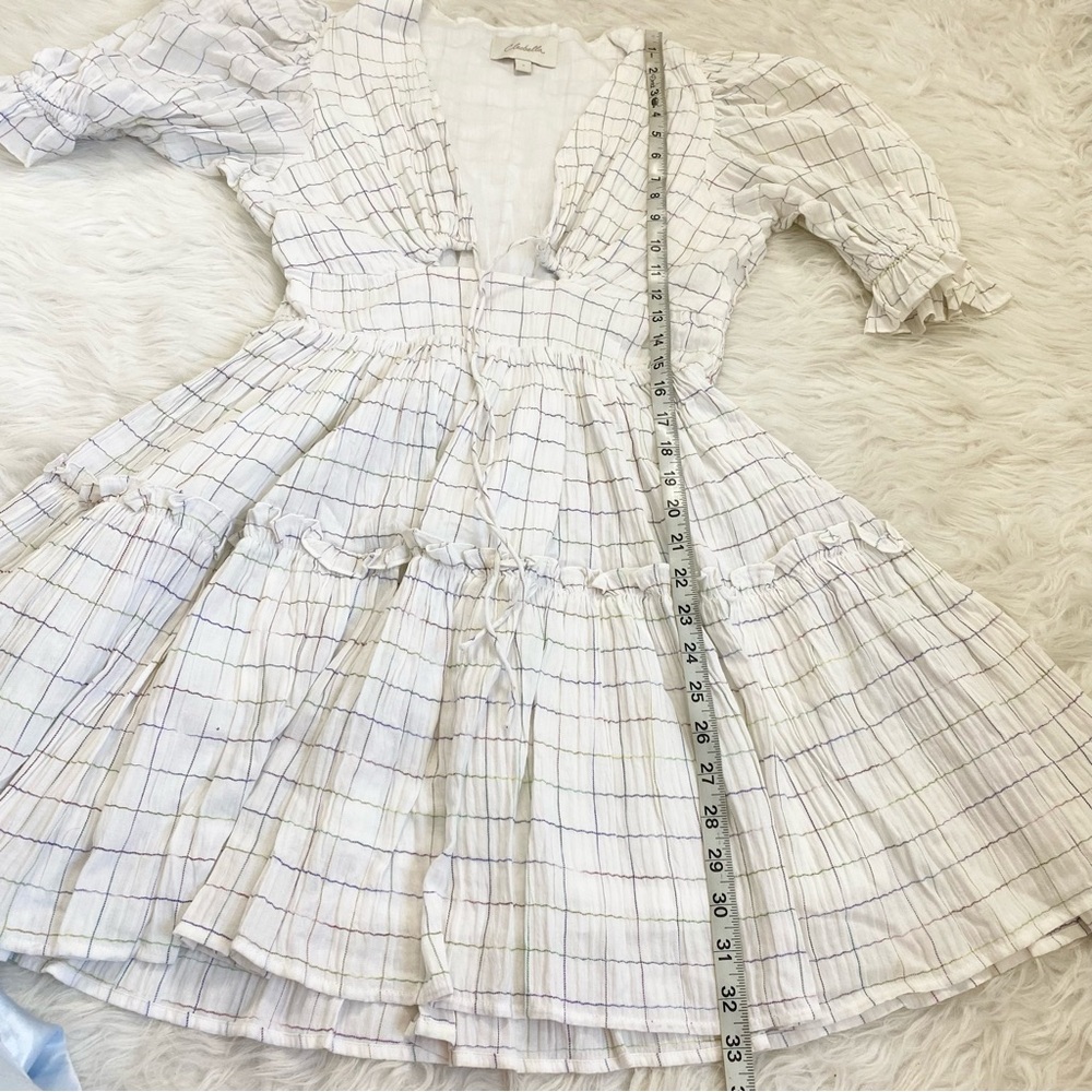 CLEOBELLA White Checkered Dress - Picture 4 of 8